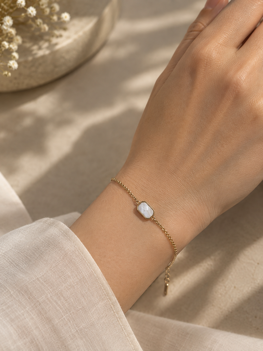 Genz Dual Aura Stone Bracelet