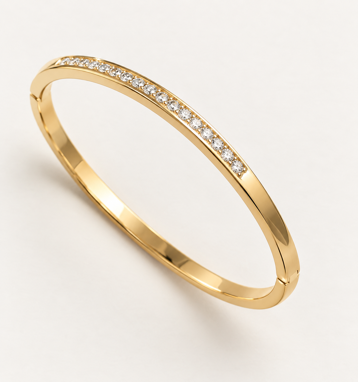 Elyse Gold Pave Cuff Bangle